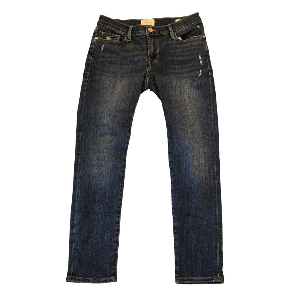Frame Le Garcon Straight Leg Stretch Jeans, Lupine Grind, Size 26